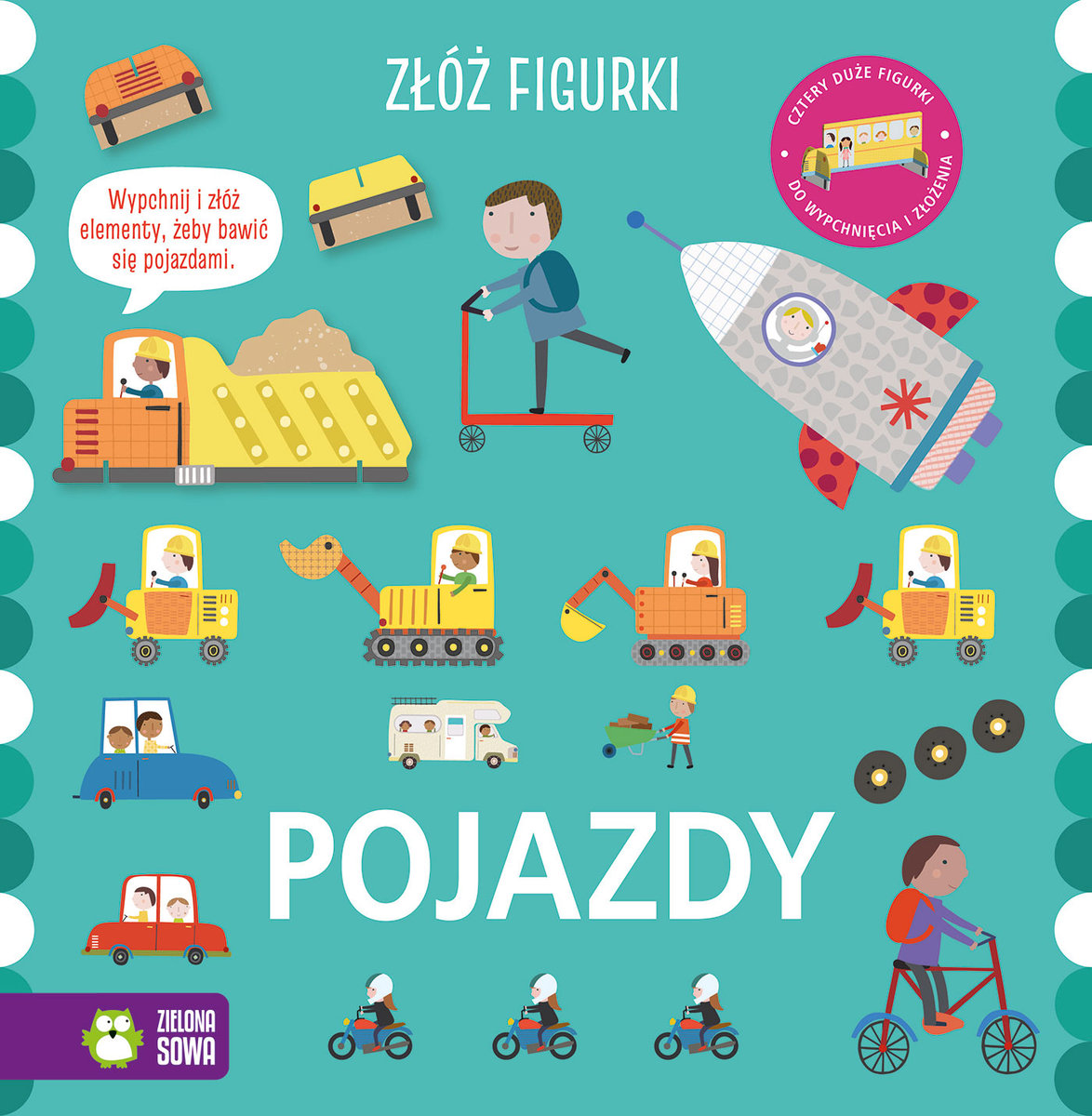 Pojazdy. Złóż figurki okładka