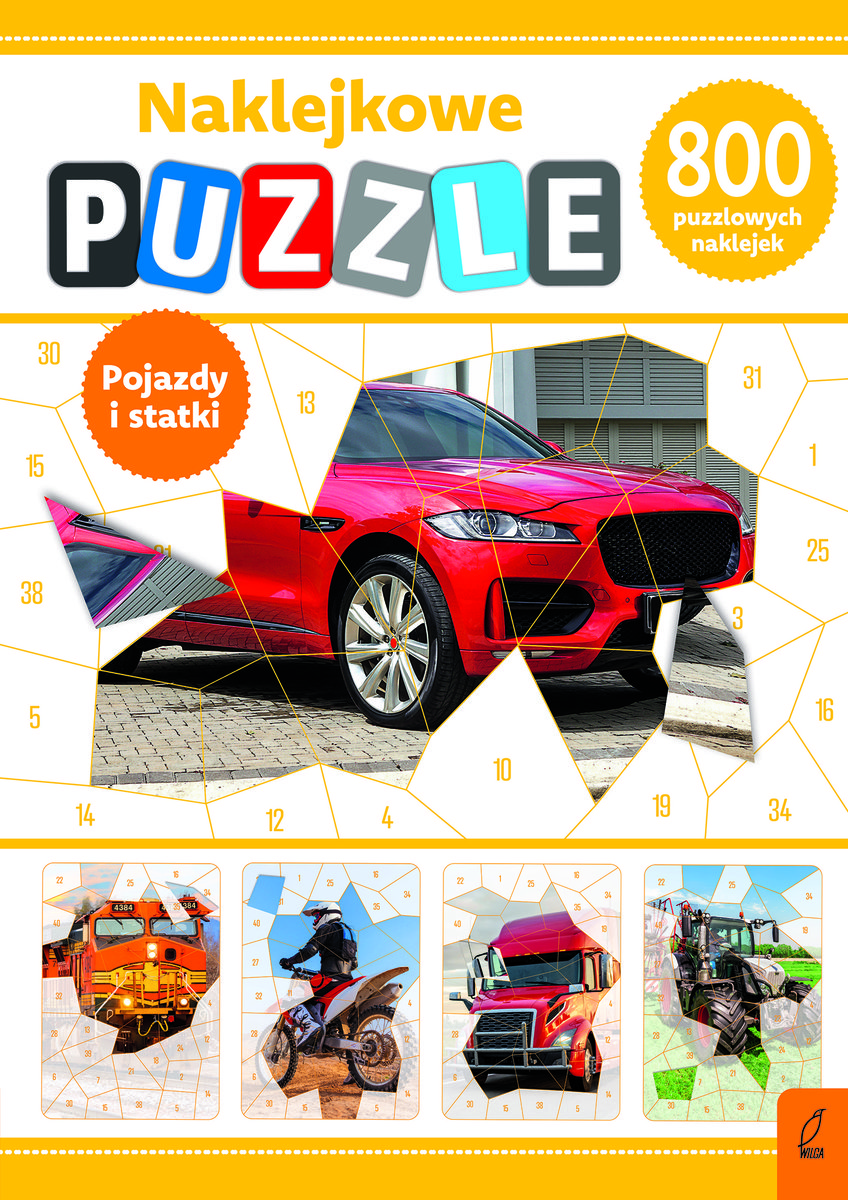 Pojazdy i statki. Naklejkowe puzzle okładka