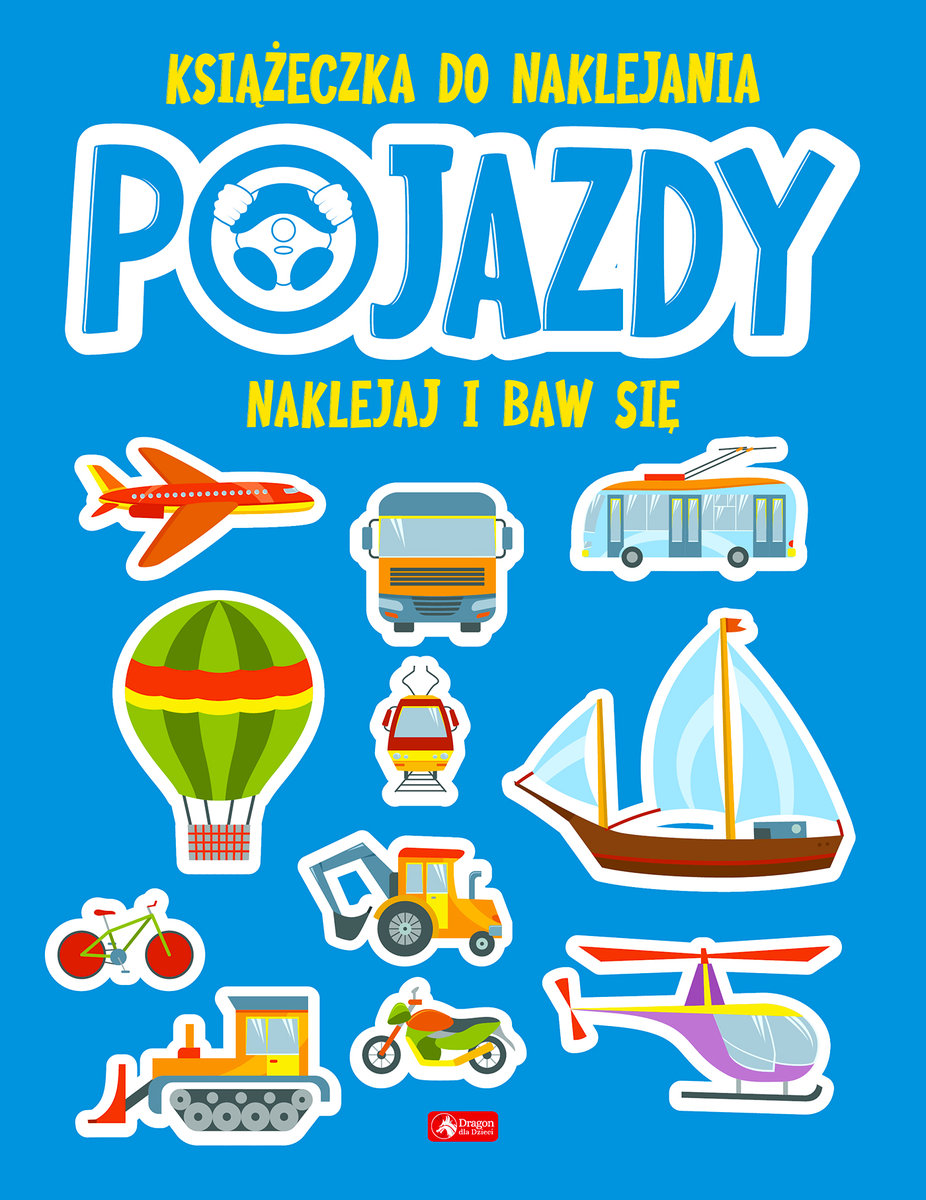 Pojazdy książeczka do naklejania okładka