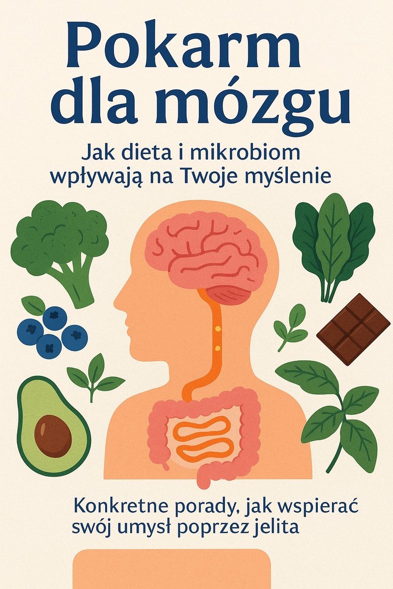 Pokarm dla mózgu. Jak dieta i mikrobiom wpływają na Twoje myślenie - ebook EPUB okładka