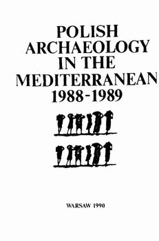Polish Archaeology in the Mediterranean 1988-1989 okładka
