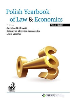 Polish yearbook of law and economics. vol. 1 2010 okładka