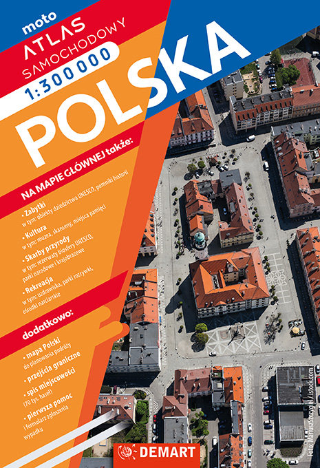 Polska. Atlas samochodowy 1:300 000 okładka