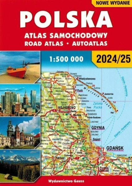 Polska. Atlas samochodowy 1:500 000 okładka