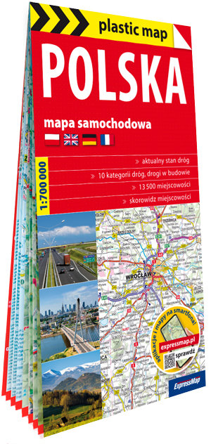 Polska. Mapa samochodowa 1:700 000 okładka