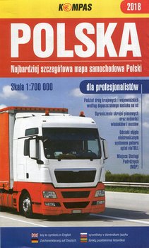 Polska. Najbardziej szczegółowa mapa samochodowa Polski 1:700 000 dla profesjonalistów okładka