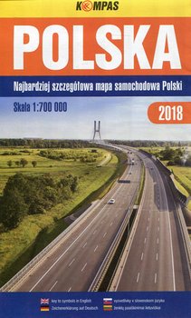 Polska. Najbardziej szczegółowa mapa samochodowa Polski 1:700 000 okładka