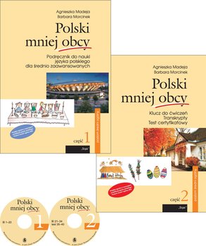 Polski mniej obcy. Podręcznik do nauki języka polskiego dla średnio zaawansowanych. Część 1-2 okładka