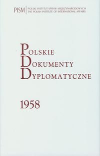 Polskie Dokumenty Dyplomatyczne 1958 okładka