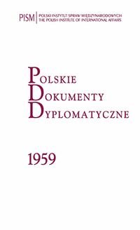 Polskie Dokumenty Dyplomatyczne 1959 okładka