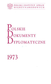 Polskie Dokumenty Dyplomatyczne 1973 okładka