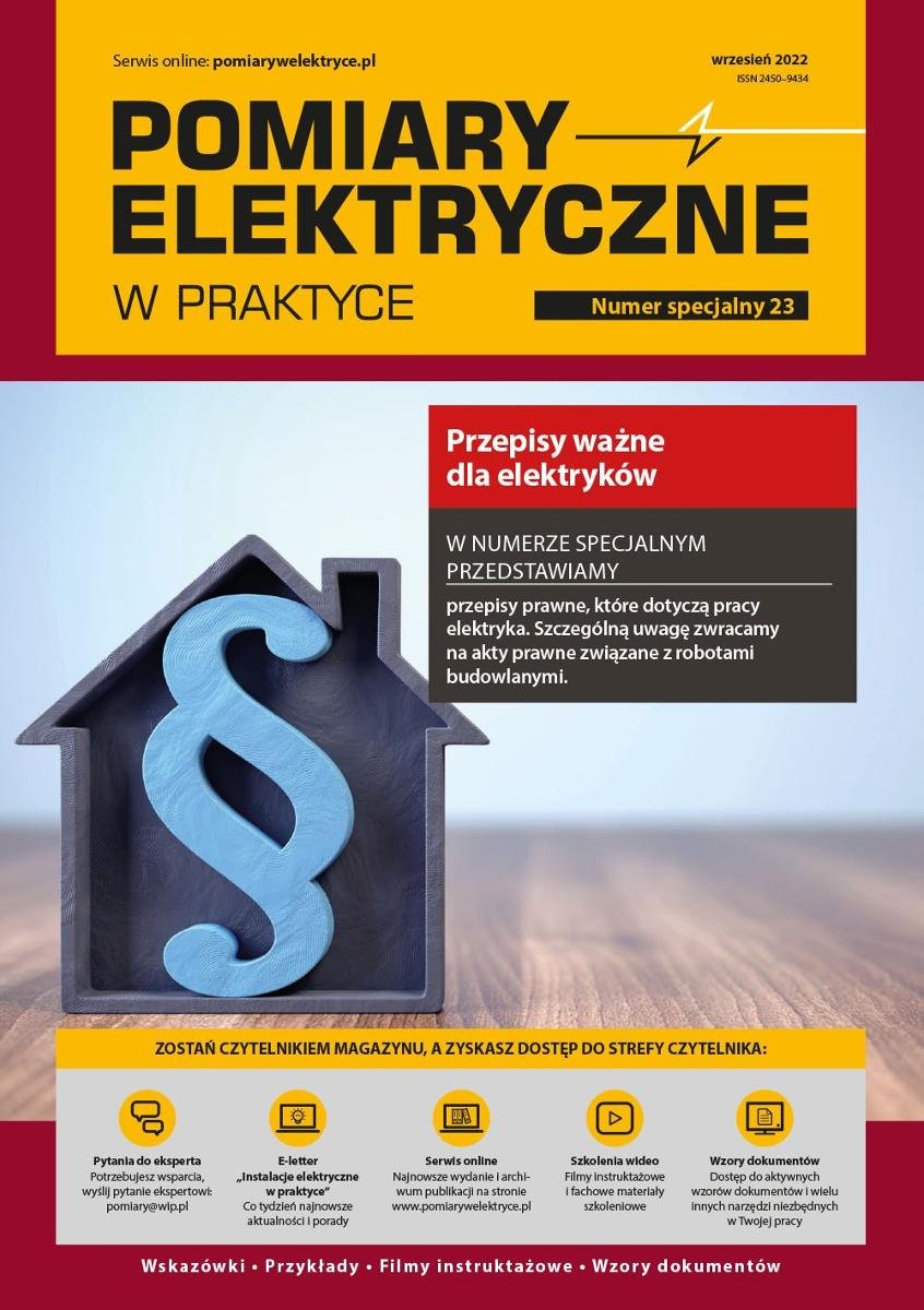 Pomiary elektryczne w praktyce. 23 numer specjalny okładka