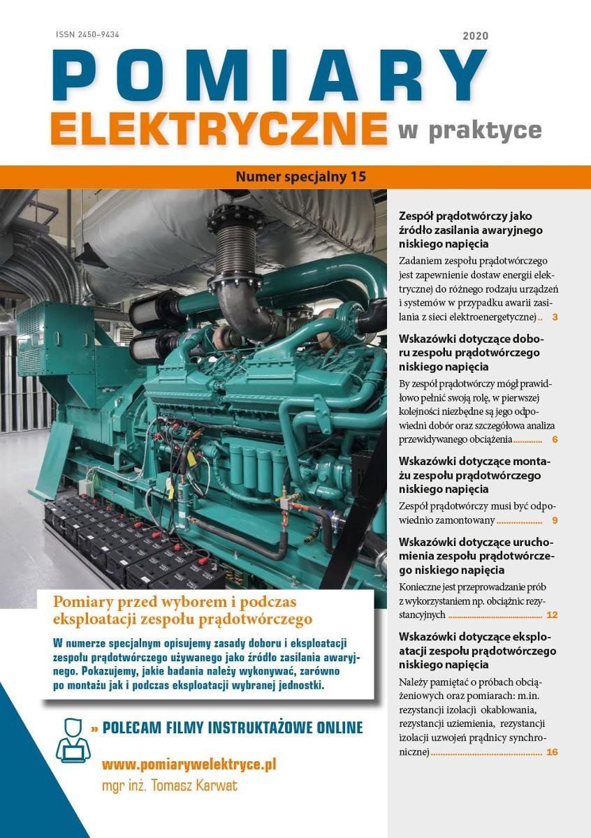 Pomiary elektryczne w praktyce nr 15. Numer specjalny okładka