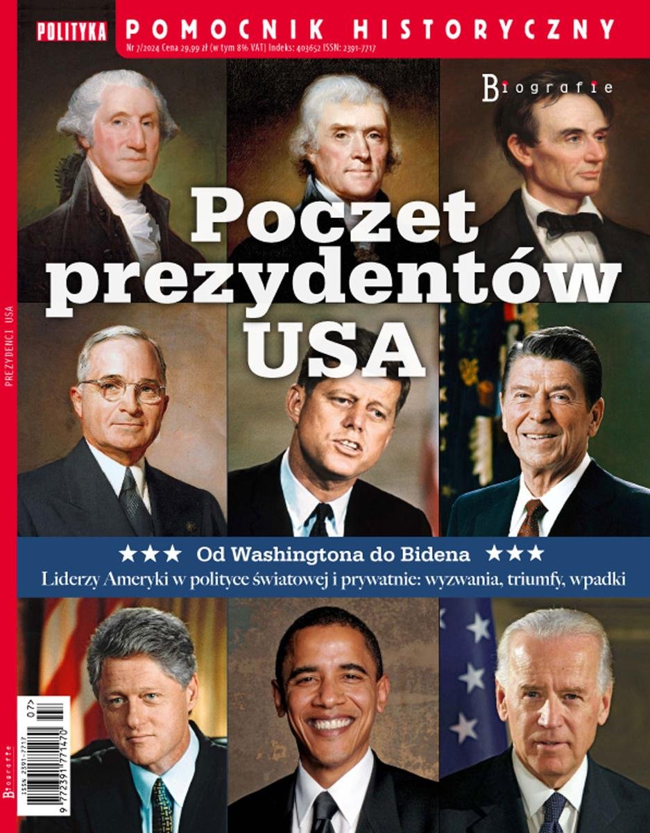 Pomocnik Historyczny. Poczet prezydentów USA okładka