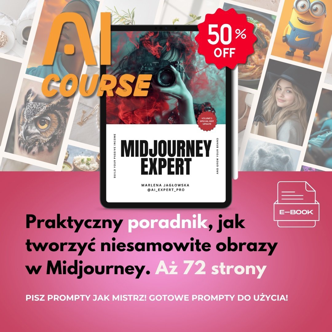 Poradnik Midjourney Expert - Twórz Niesamowite Obrazy z AI okładka