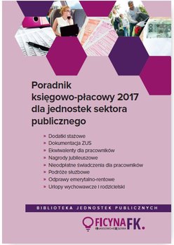 Poradnik księgowo-płacowy 2017 dla jednostek sektora publicznego okładka