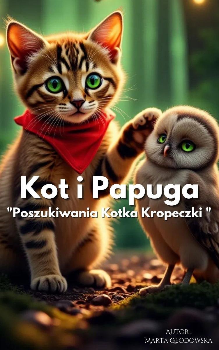 Poszukiwania kotka Kropeczki. Kot i Papuga okładka