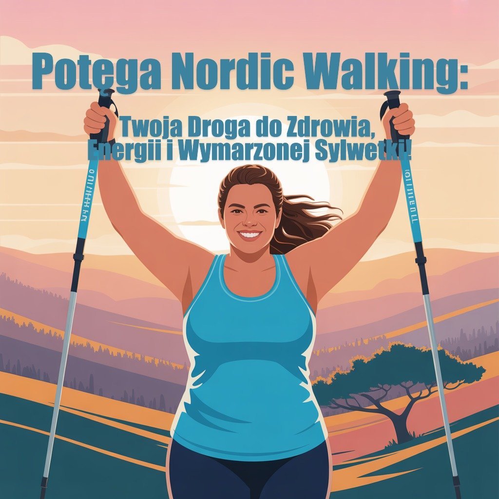 Potęga Nordic Walking: Twoja Droga do Zdrowia, Energii i Wymarzonej Sylwetki! okładka