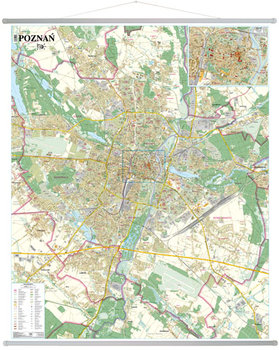 Poznań. Mapa ścienna okładka