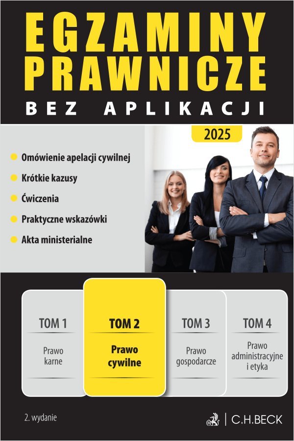 Prawo cywilne. Egzaminy Prawnicze bez aplikacji 2025. Tom 2 okładka