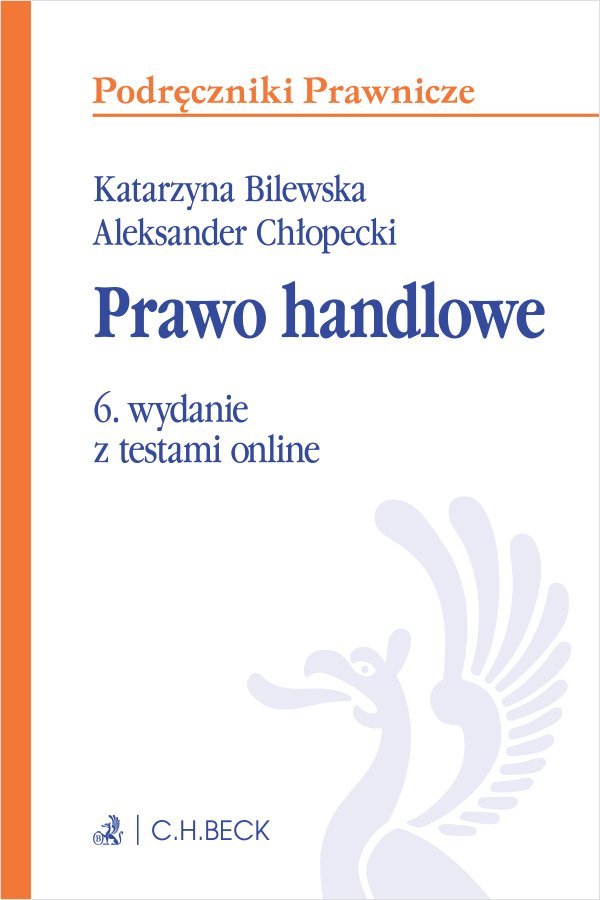 Prawo handlowe z testami online okładka