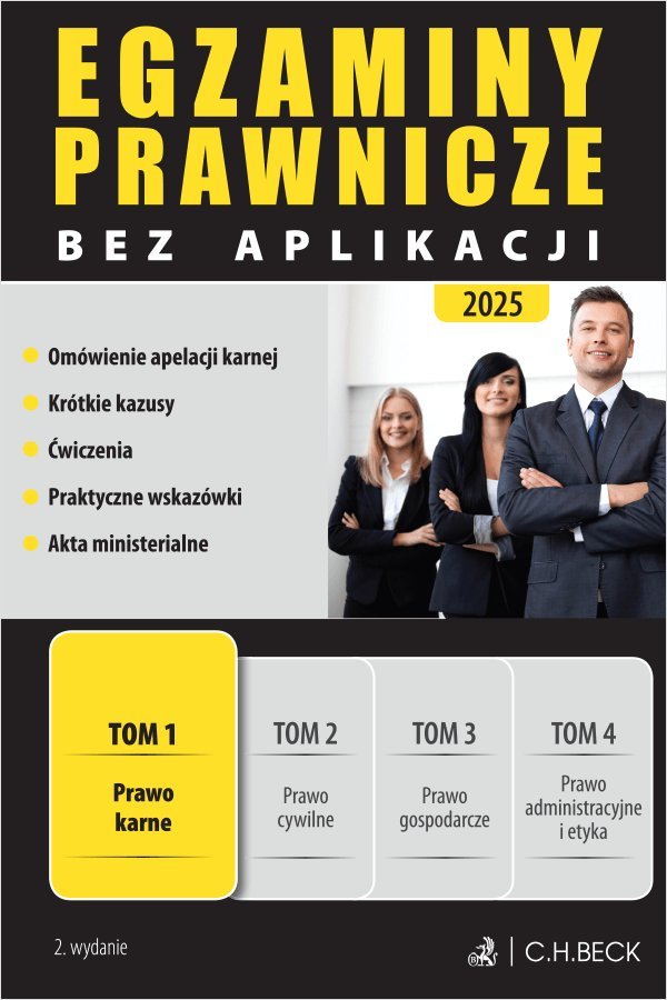 Prawo karne. Egzaminy Prawnicze bez aplikacji 2025. Tom 1 okładka