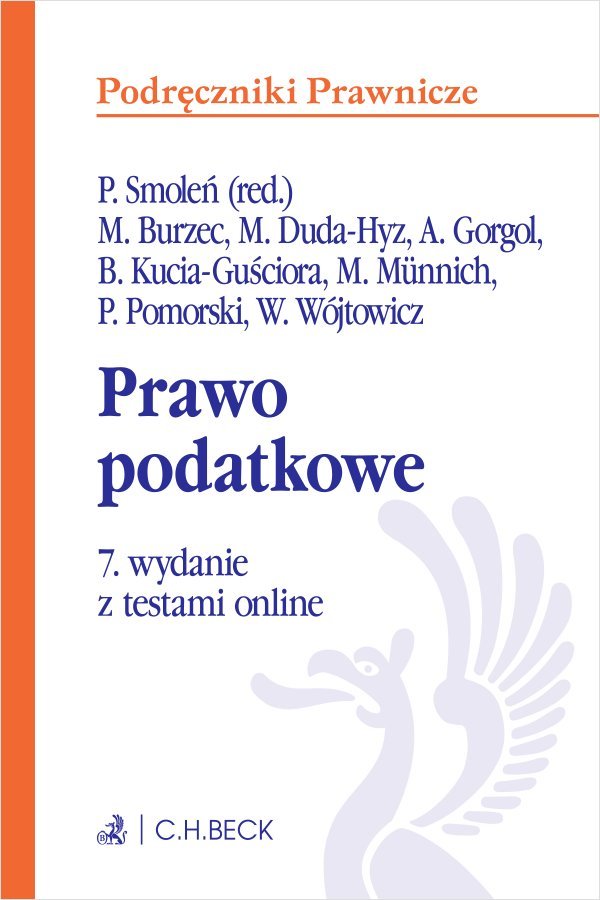 Prawo podatkowe z testami online okładka
