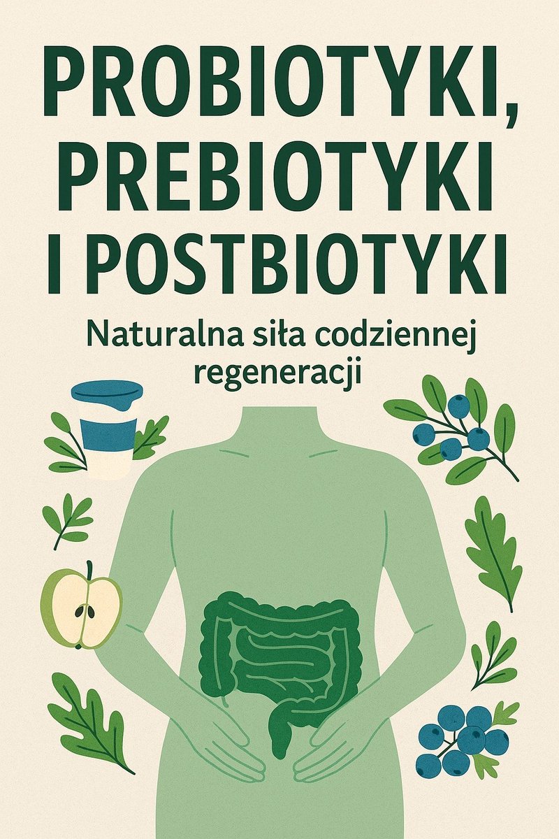 Probiotyki, prebiotyki i postbiotyki. Naturalna siła codziennej regeneracji okładka