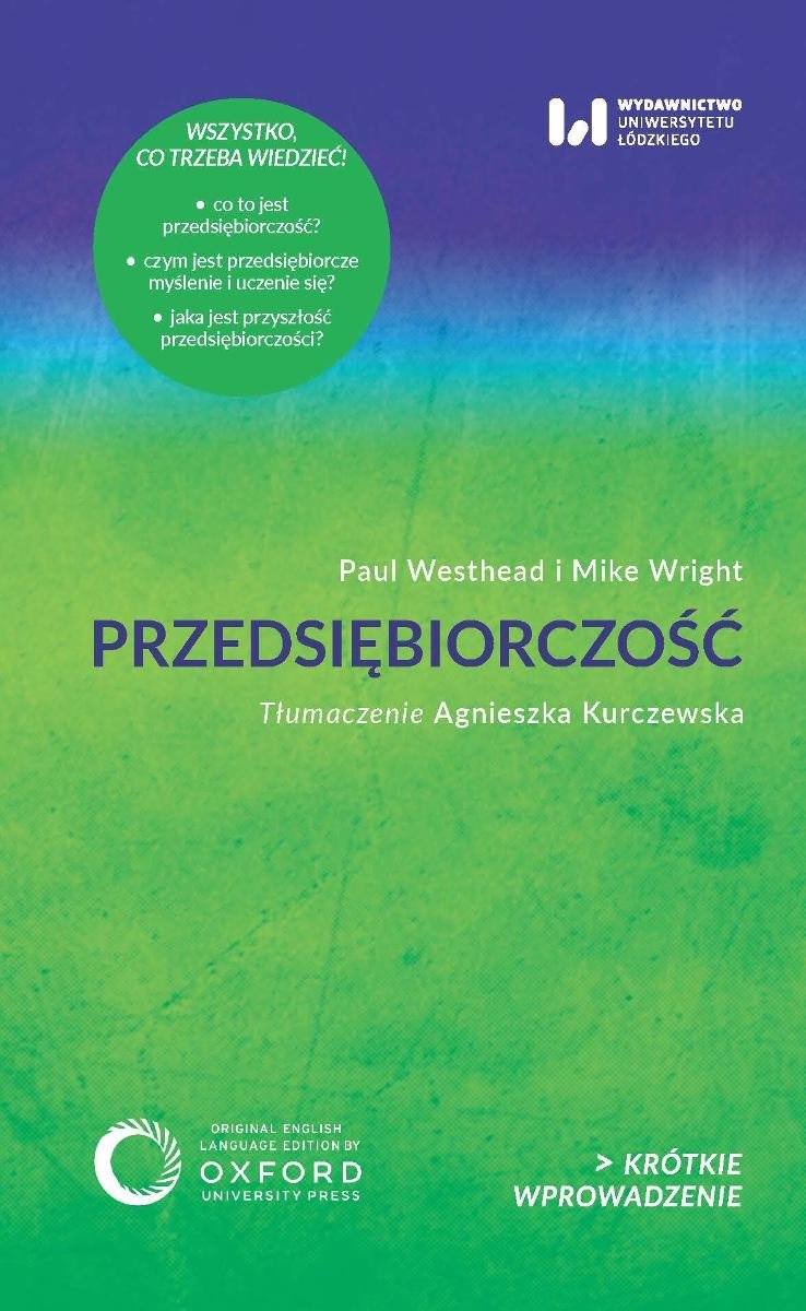 Przedsiębiorczość. Krótkie wprowadzenie okładka