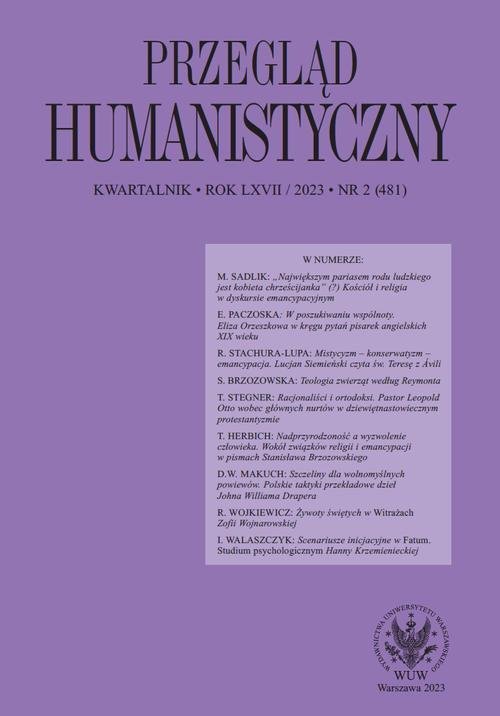 Przegląd Humanistyczny 2023/2 (481) okładka