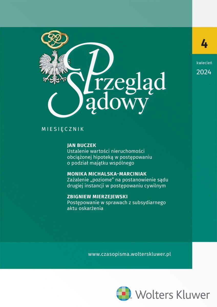 Przegląd Sądowy. Nr 4/2025 okładka