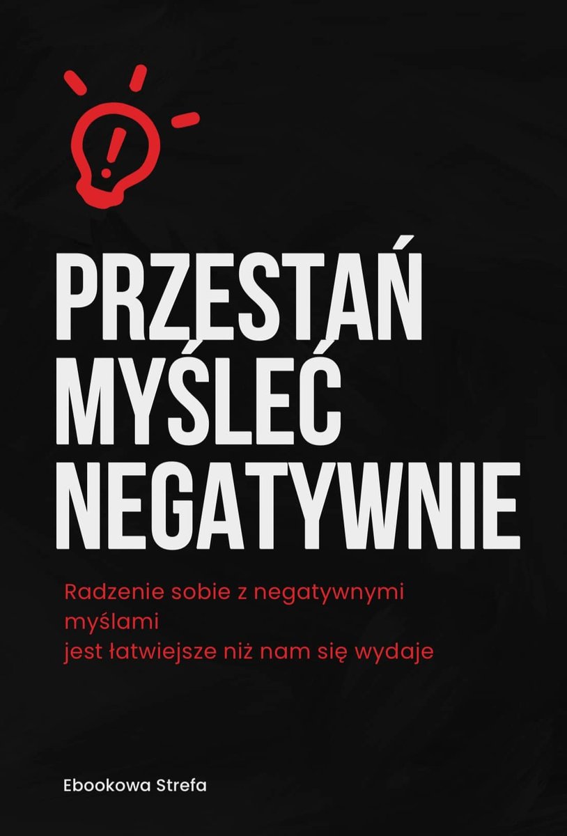 Przestań myśleć negatywnie okładka