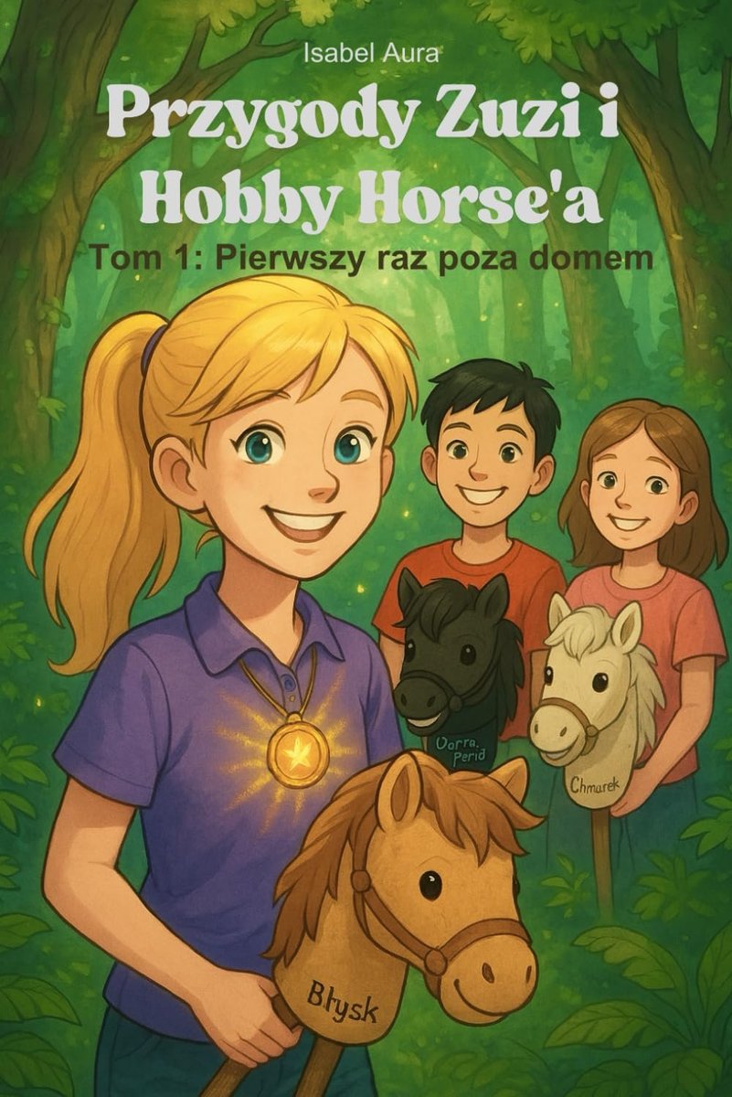 Przygody Zuzi i Hobby Horse’a – Tom 1: Pierwszy raz poza domem, opowiadanie dla dzieci i młodzieży z przekazem odwagi, przyjaźni i kierowania się sercem okładka