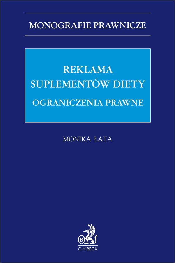 Reklama suplementów diety. Ograniczenia prawne - ebook PDF okładka