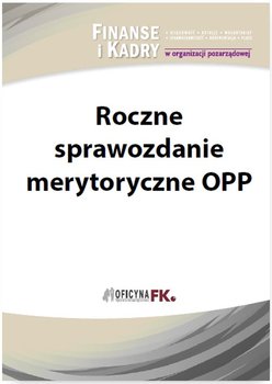 Roczne sprawozdanie merytoryczne OPP okładka