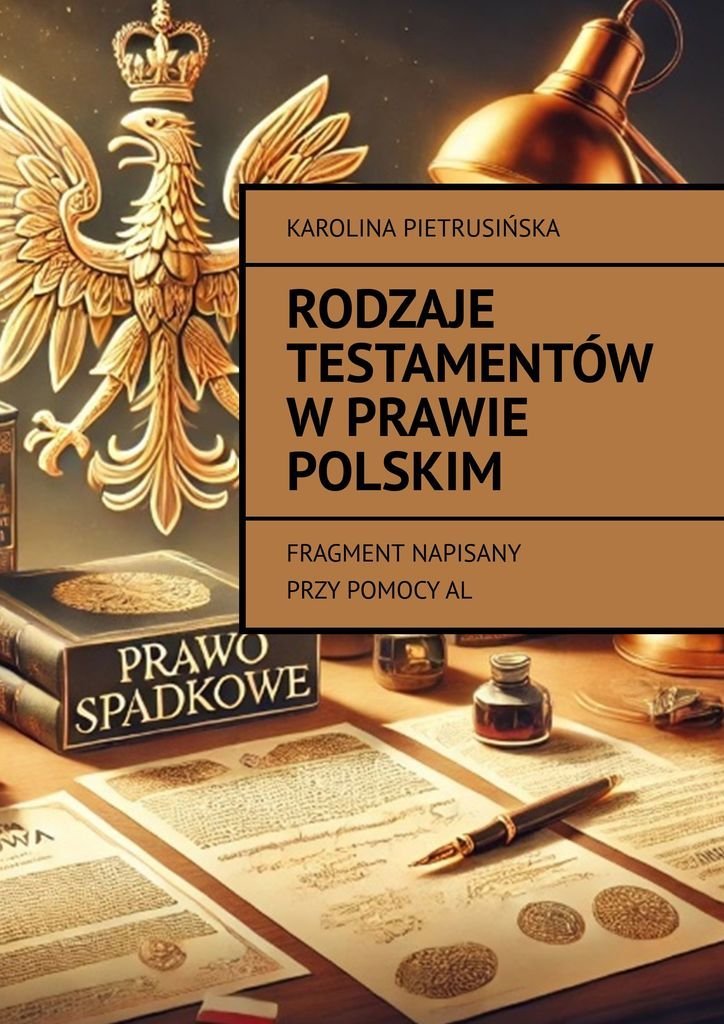 Rodzaje testamentów w prawie polskim okładka