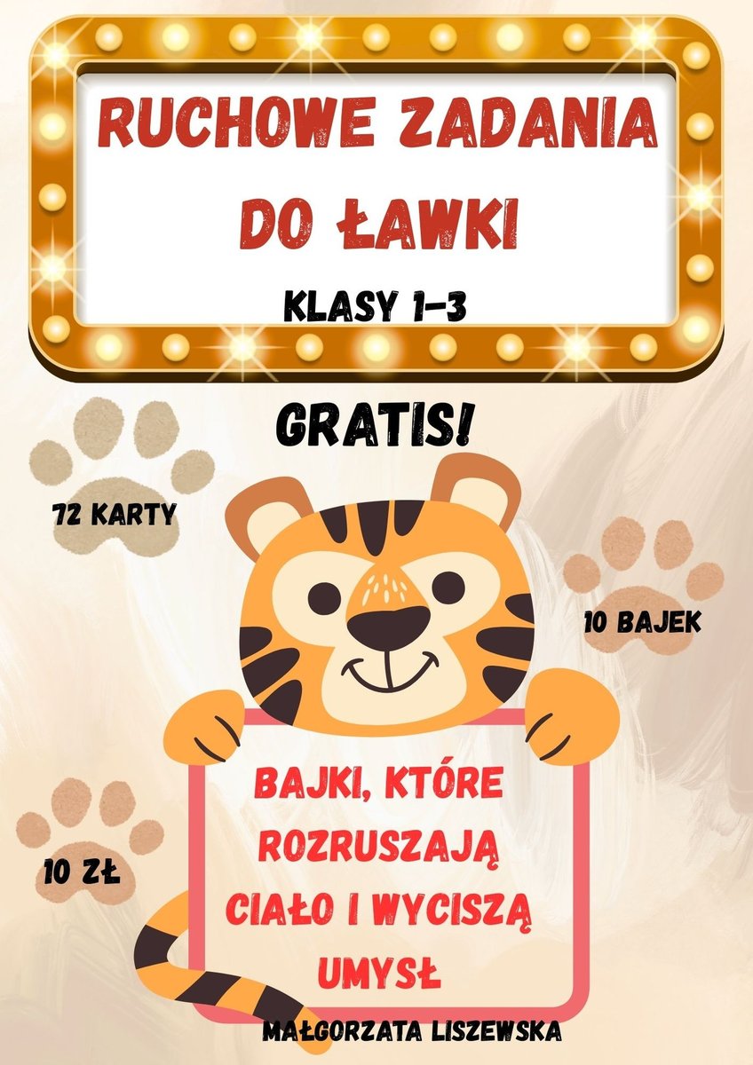 Ruchowe zadania do ławki - ebook PDF okładka
