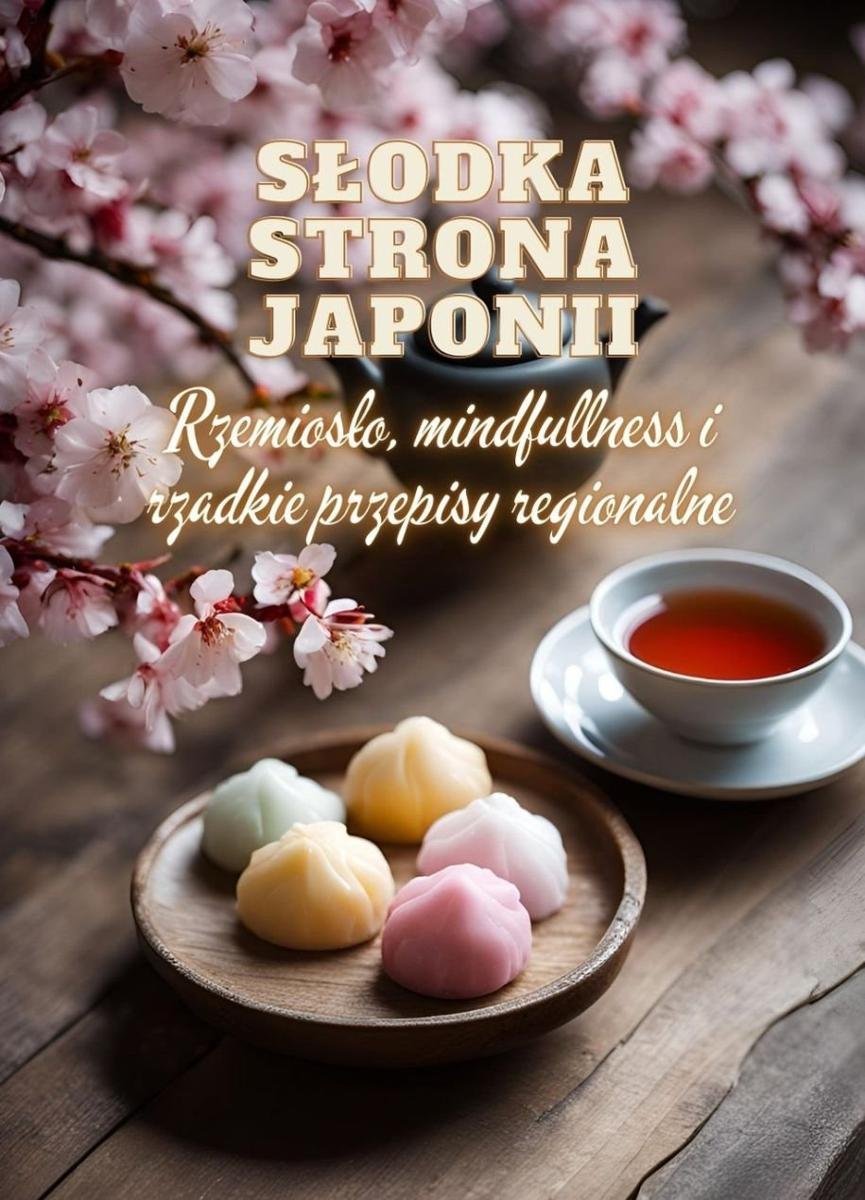 Słodka strona Japonii: Sztuka tradycyjnego japońskiego pieczenia - techniki i przepisy krok po kroku dla profesjonalistów i początkujących | Mindfulness w tworzeniu wagashi | Rzadkie regionalne japońskie przepisy na desery okładka