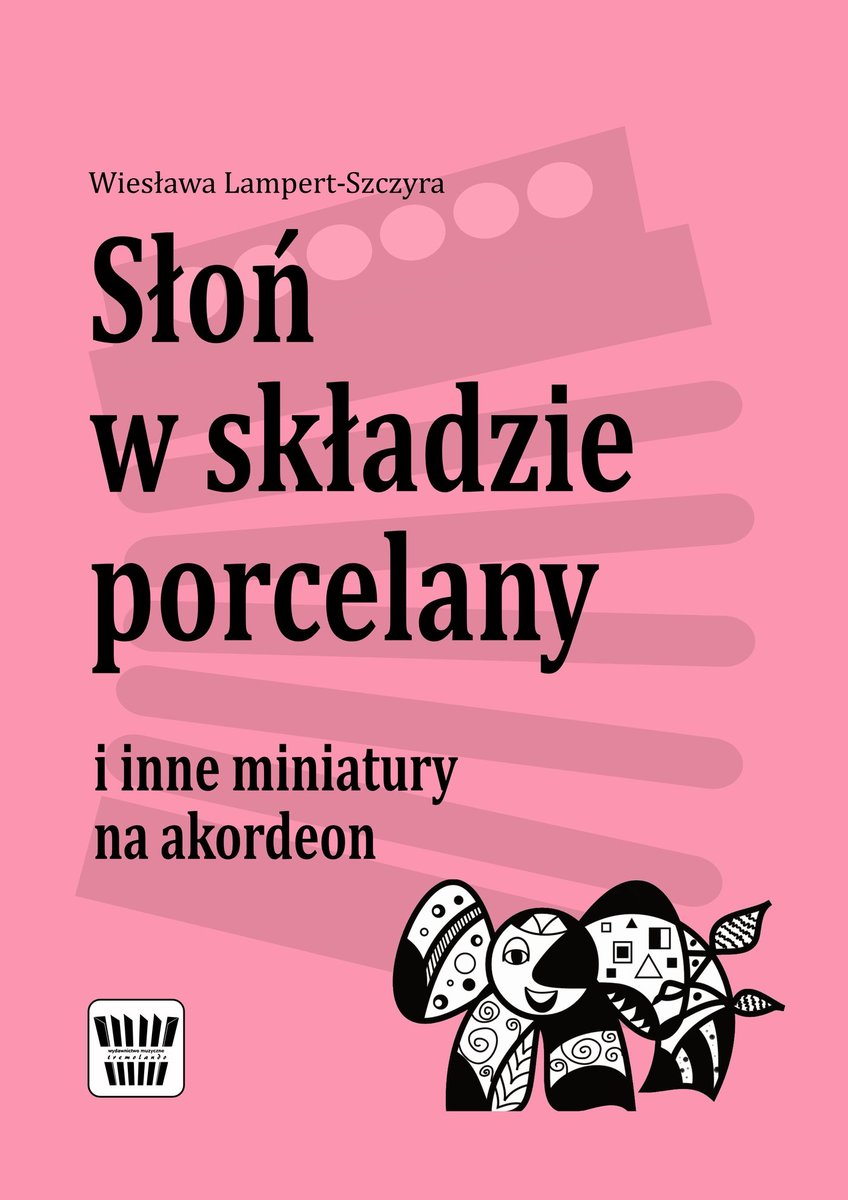 Słoń w składzie porcelany i inne miniatury na akordeon okładka