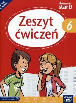 Słowa na start. Język polski. Zeszyt ćwiczeń. Klasa 6. Szkoła podstawowa okładka
