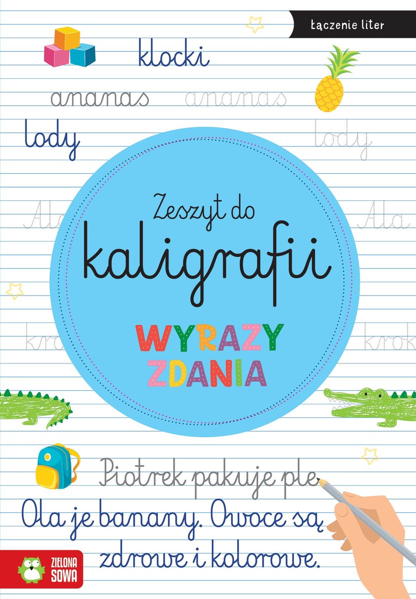 Słowa, zdania. Zeszyt do kaligrafii okładka