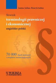 Słownik terminologii prawniczej i ekonomicznej angielsko-polski okładka