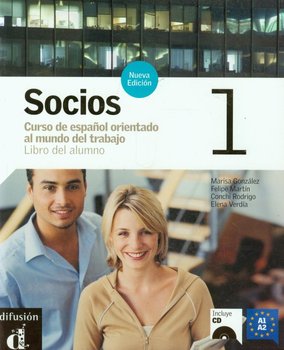 Socios 1. Język hiszpański. Poziom A1-A2. Podręcznik + CD okładka
