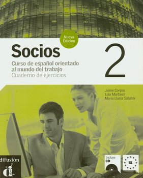 Socios 2. Cuaderno de ejercicios. Język hiszpański. Poziom B1 + CD okładka