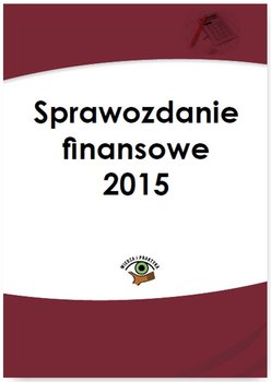 Sprawozdanie finansowe 2015 okładka