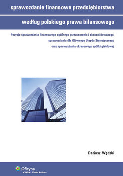 Sprawozdanie finansowe przedsiębiorstwa według polskiego prawa bilansowego okładka