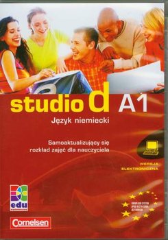 Studio D A1. Język niemiecki. Samoaktualizujący się rozkład zajęć dla nauczyciela okładka