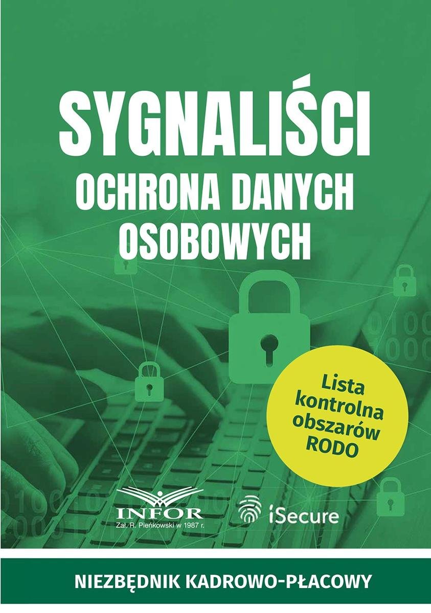 Sygnaliści. Ochrona danych osobowych okładka