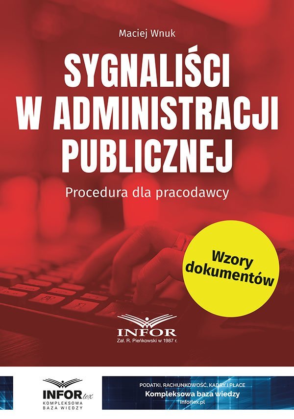 Sygnaliści w administracji publicznej. Procedura dla pracodawcy okładka