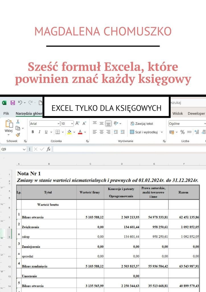 Sześć formuł Excela, które powinien znać każdy księgowy okładka